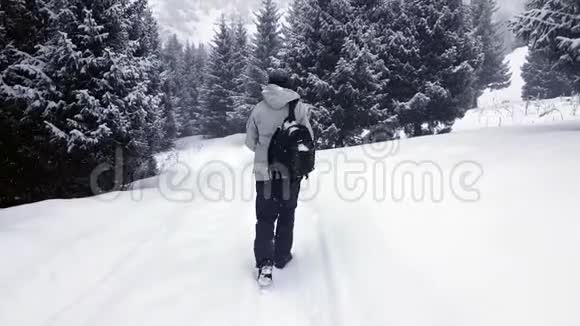游客会下雪视频的预览图