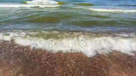 海水和海浪的时间流逝录像视频的预览图