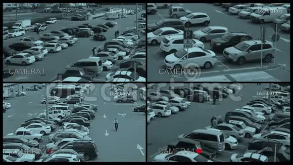 大型停车场监控摄像头视频的预览图