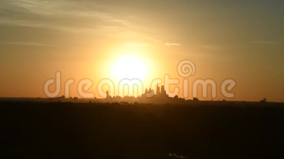 费城时间推移的日落视频的预览图