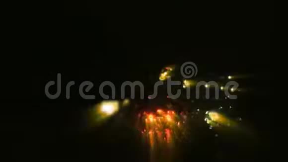 黄色闪电和繁忙的道路视频的预览图