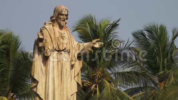 印度的耶稣雕像视频的预览图