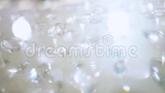 美丽的水晶和钻石墙视频的预览图