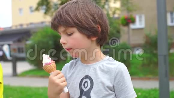孩子们在夏天吃冰淇淋视频的预览图