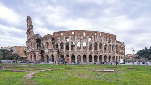 意大利罗马城罗马天际线竞技场视频的预览图