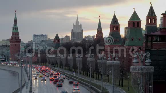 莫斯科俄罗斯克里姆林宫大厦视频的预览图