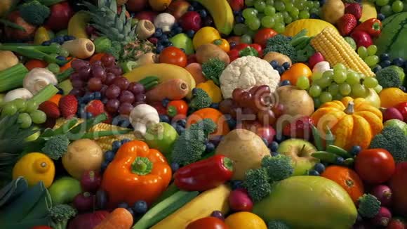 世界水果和蔬菜视频的预览图
