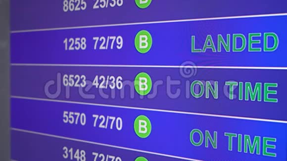 机场信息板上有信息战斗在视频的预览图