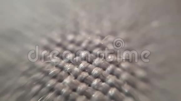 织物表面从螺纹极端宏观视频的预览图
