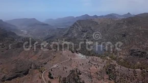 大卡那利岛梅拉托的鸟瞰图视频的预览图