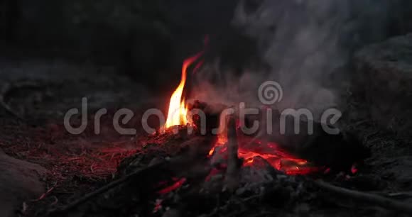 营火火焰暮天视频的预览图