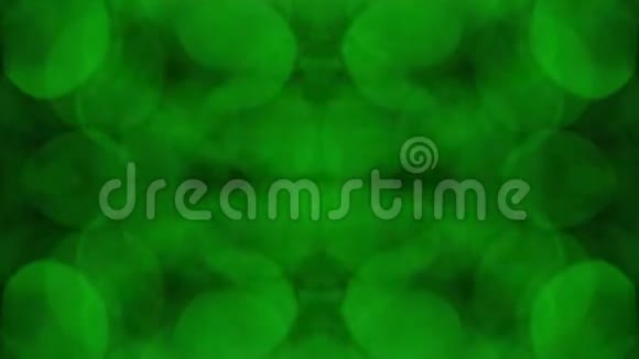 绿色的bokeh镜像未来主义迷幻的彩虹背景视频的预览图
