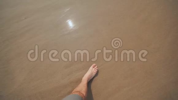 一个人沿着海滩漫步有点像腿视频的预览图