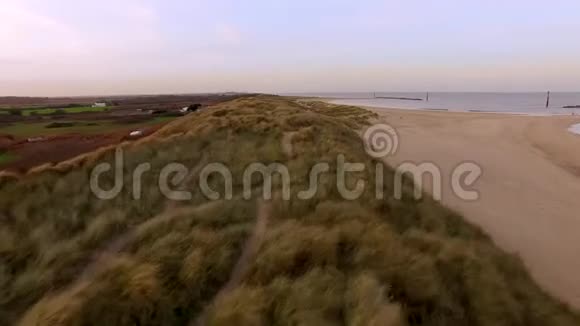 沙丘朝大海走去视频的预览图