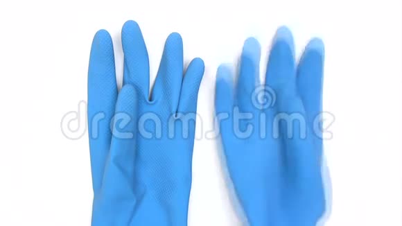 蓝色橡胶手套视频的预览图