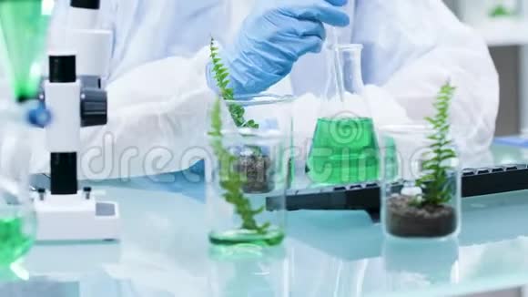 转基因生物在植物上的化学实验视频的预览图