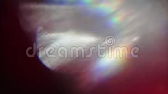 超真彩虹全息闪耀的bokeh背景奇妙的光泄漏九十年代的心情视频的预览图