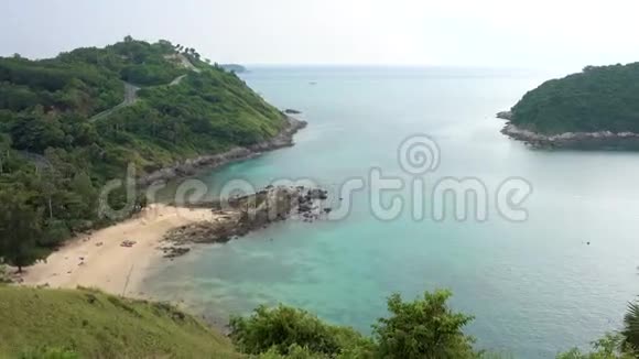 普吉岛观景台普吉岛热带海滩的最佳景观视频的预览图