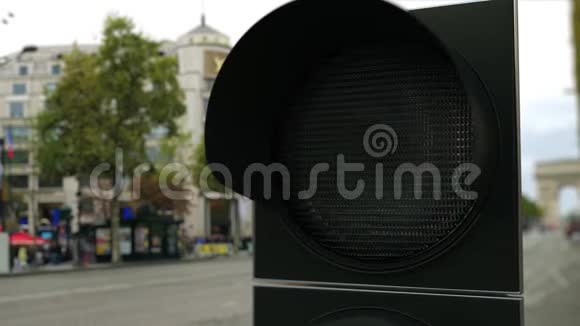 欧洲标志在红色交通灯信号相关概念三维动画视频的预览图