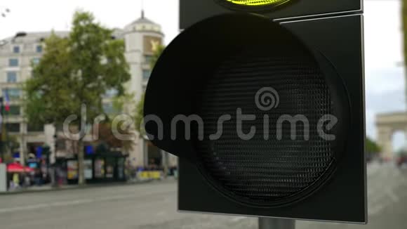绿色交通信号灯上的美元标志外汇相关概念三维动画视频的预览图