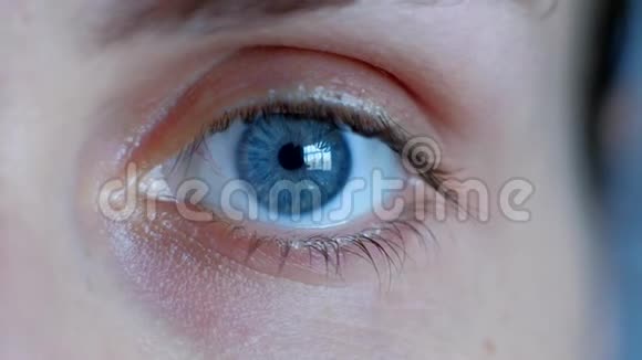 健康视觉理念女人的眼睛视频的预览图