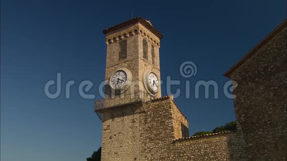 钟楼法国戛纳老城大教堂视频的预览图