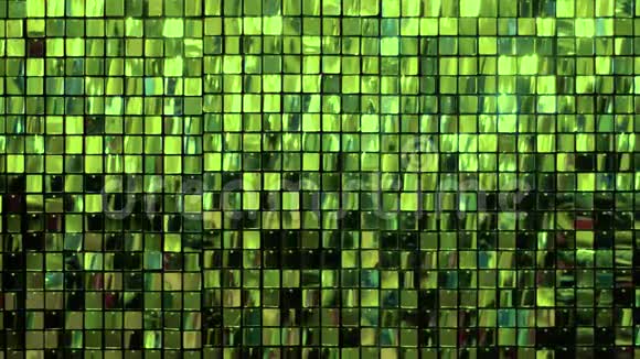 许多闪亮的绿色方块视频的预览图