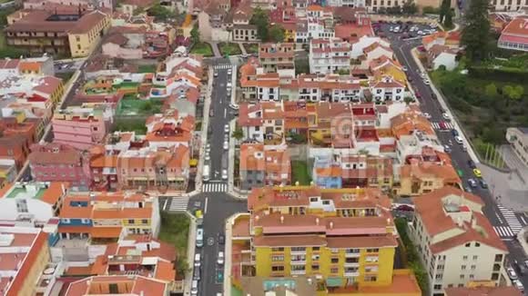 西班牙加那利群岛特内里费拉奥罗塔瓦市中心历史建筑的最高景观视频的预览图