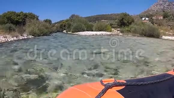 漂流在阿切伦河上目的地希腊旅游景观vieuw暑假视频的预览图