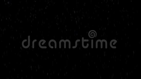 白色雨滴落在黑色背景HD1920x1080视频的预览图