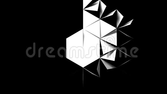 三角形状几何元素HD1080运动动画视频的预览图