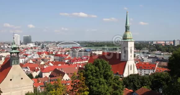 斯洛伐克布拉迪斯拉发2019年8月1日全景视频的预览图