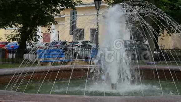 城市喷泉视频的预览图