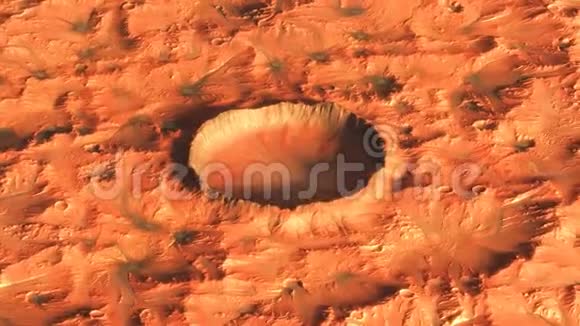 飞越火星陨石坑放大视频的预览图