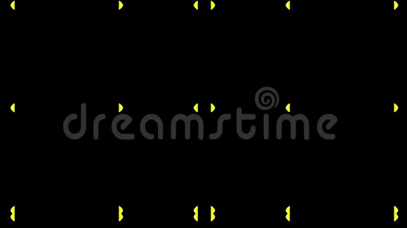 以Luma哑光为通道的辉光红黄色颗粒在黑色背景上的油墨万花筒效应建议视频的预览图