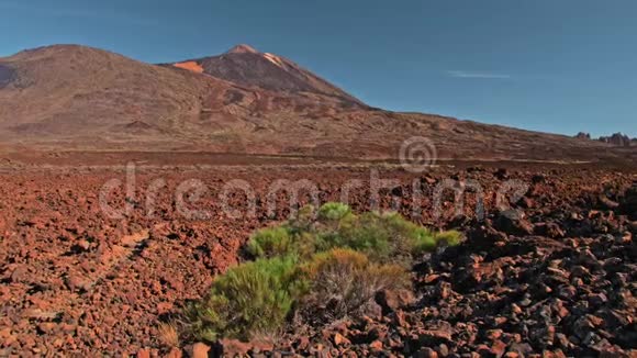 基德火山加那利群岛火山景观红石岩和峰丘的背景它可以用来视频的预览图