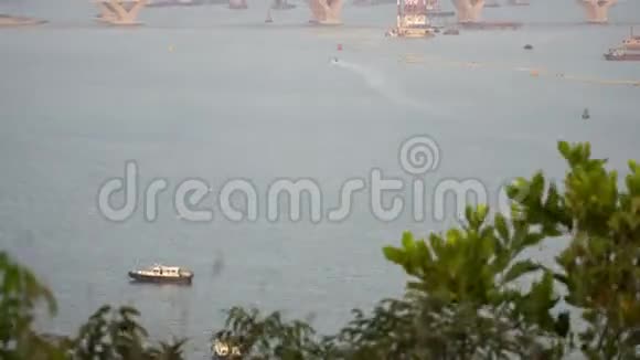 香港船舶运输时间的推移视频的预览图