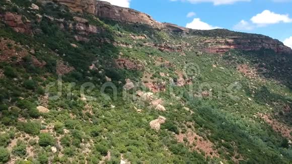 非洲山坡植被和岩石形态视频的预览图