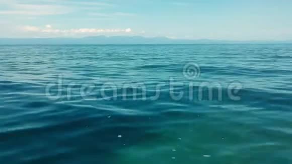 马拉维湖蓝色水景视频的预览图