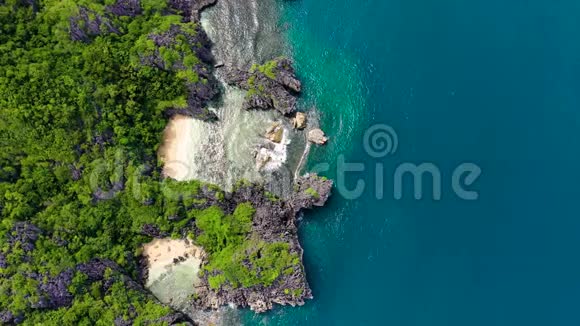 野的白色沙滩卡拉莫群岛南加玛林马图卡德菲律宾视频的预览图