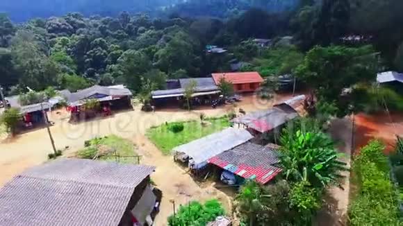 泰国北部清迈苗族山部落村航空07视频的预览图