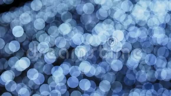 蓝色圣诞节抽象灯光背景视频的预览图