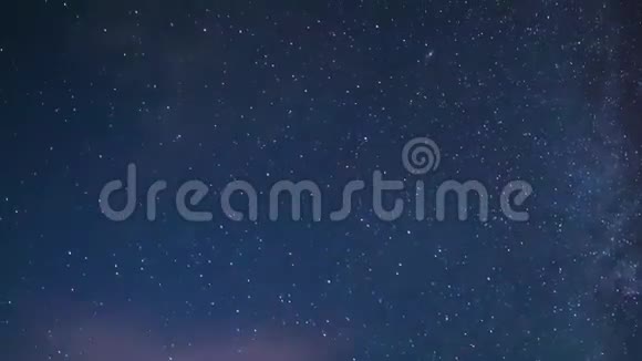 静冈星空在夜晚的时光流逝视频的预览图