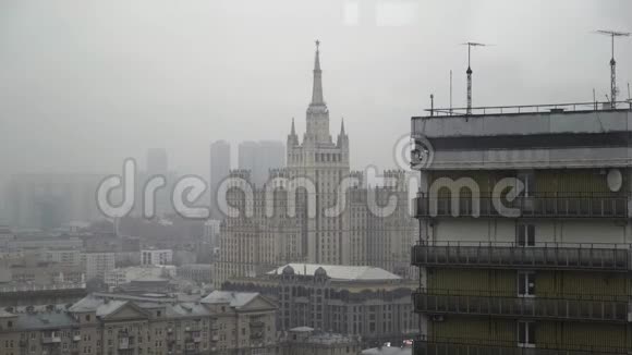 莫斯科鸟瞰阿尔贝特街视频的预览图