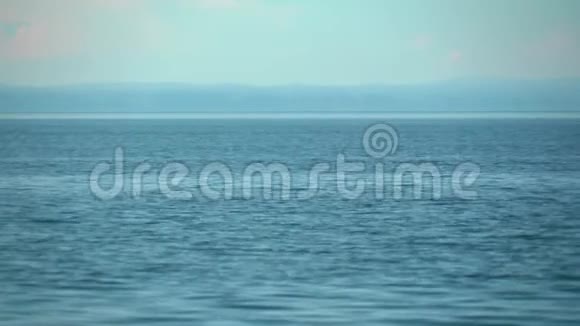 夏天下午的贝加尔湖蓝色视频的预览图
