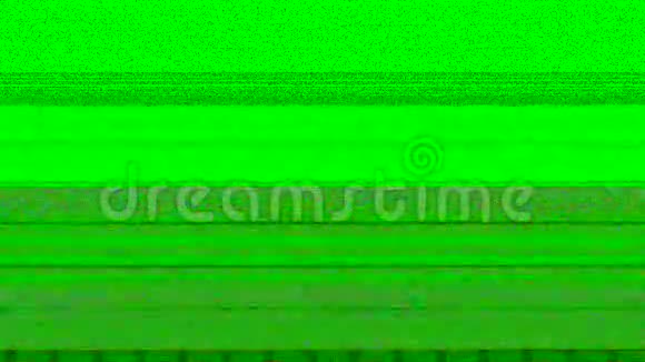 电视色条VHS坏信号绿屏视频的预览图