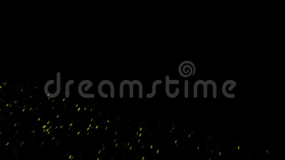 彩色粒子围绕圆圈在黑色背景上移动动画透明障碍在路径中的催眠效应视频的预览图