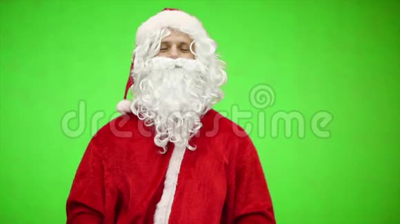 圣诞老人带礼品盒防变色视频的预览图