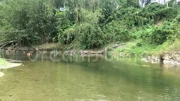 大自然靠河流或运河视频的预览图
