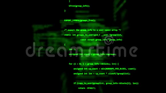 软件开发人员和计算机脚本的3D编程代码抽象技术背景软件或区块链视频的预览图